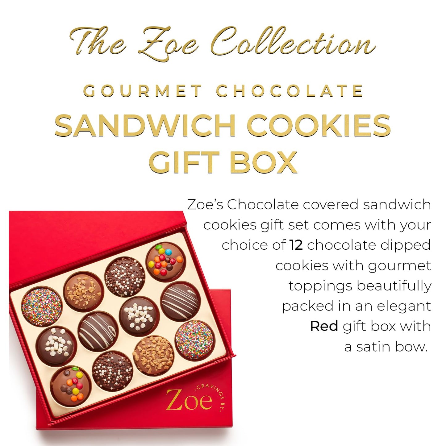 Chocolate Covered Oreos Red Gift Box