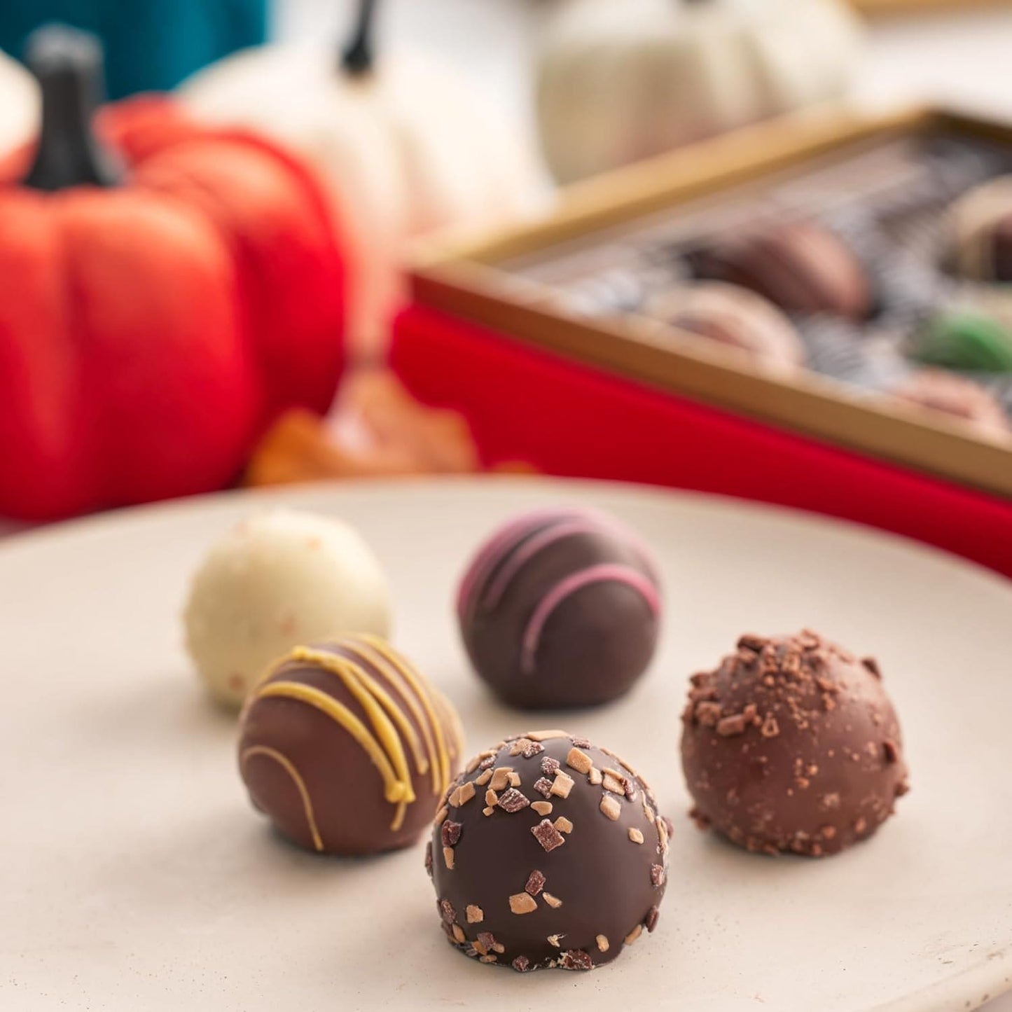 Chocolate Truffles Red Gift Box - Cravings by Zoe - Gourmet Chocolate