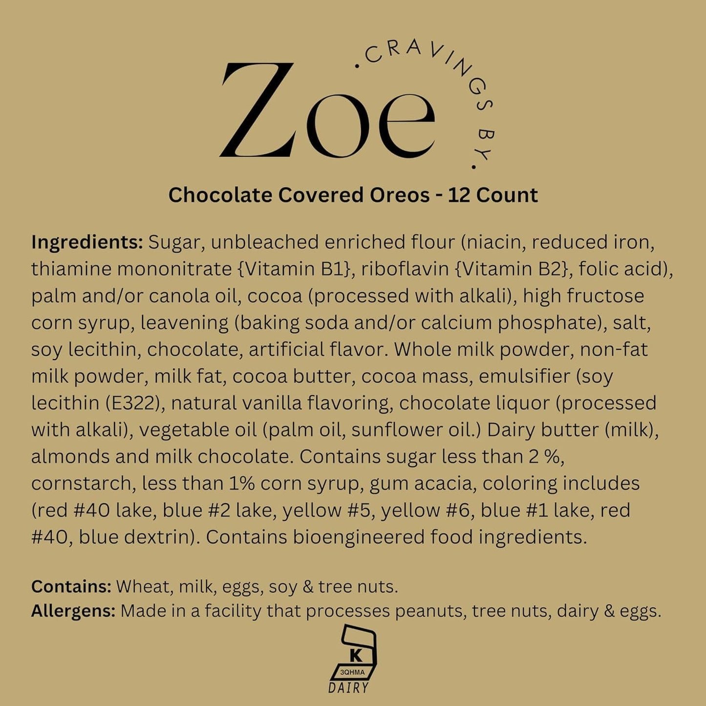 Chocolate Covered Oreos Red Gift Box - Cravings by Zoe - Gourmet Chocolate