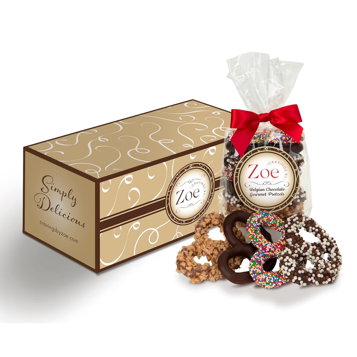 Chocolate Covered Pretzels Bag 8 oz.