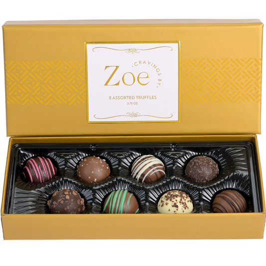 Chocolate Truffles Gold Gift Box