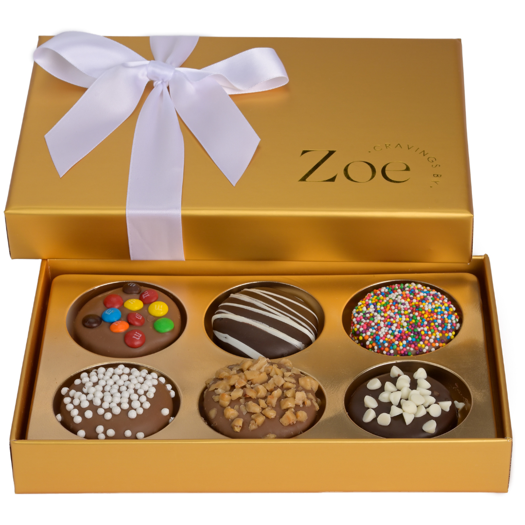 Chocolate Covered Oreos Gold Gift Box