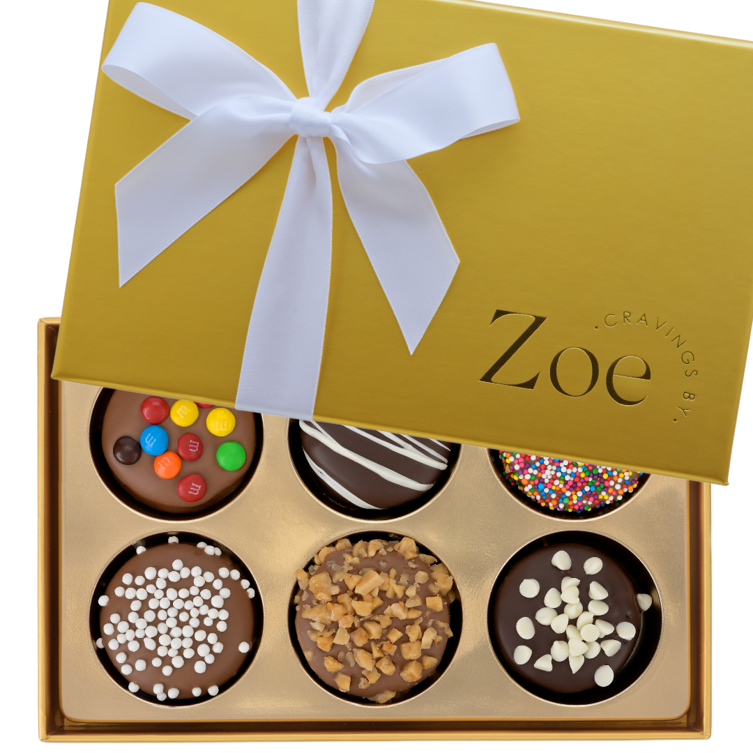 Chocolate Covered Oreos Gold Gift Box