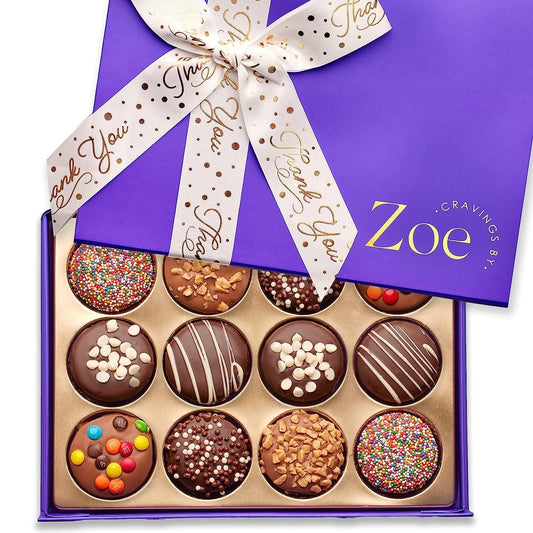 Chocolate Covered Oreos Thank You Gift Box - Cravings by Zoe - Gourmet Chocolate