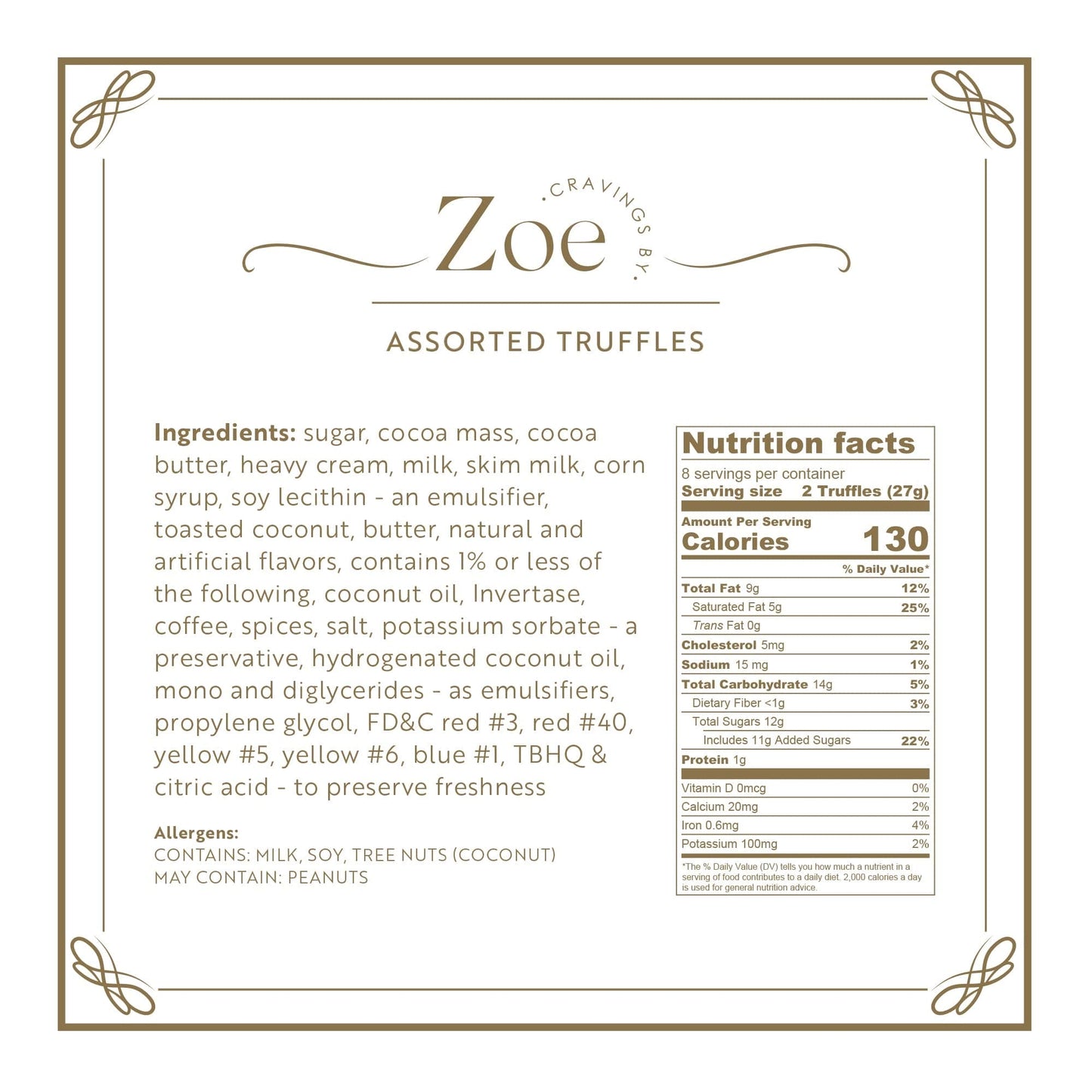 Chocolate Truffles Happy Birthday Gift Box - Cravings by Zoe - Gourmet Chocolate