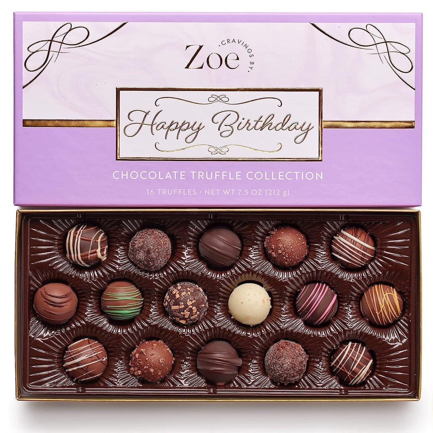 Chocolate Truffles Happy Birthday Gift Box - Cravings by Zoe - Gourmet Chocolate