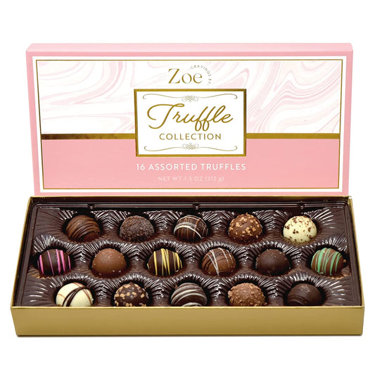 Chocolate Truffles Pink Gift Box - Cravings by Zoe - Gourmet Chocolate