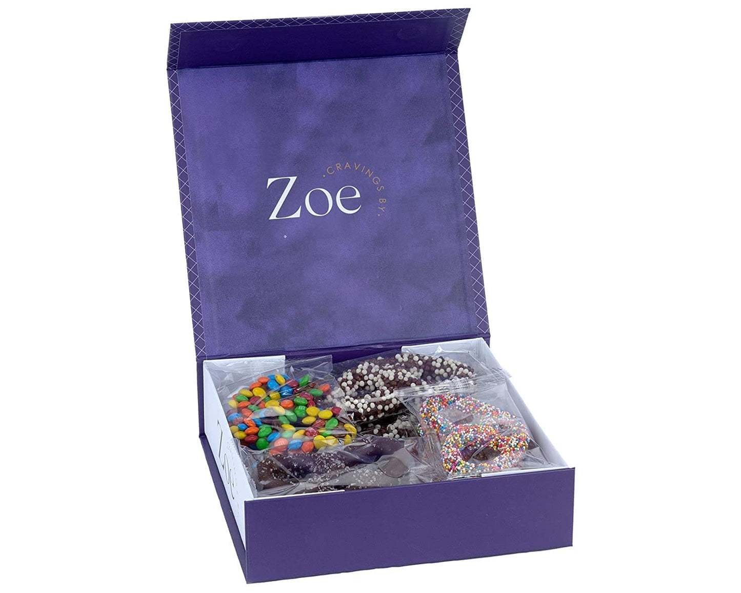 Gourmet Belgian Chocolate Covered Pretzels with Gift Box - Cravings by Zoe - Gourmet Chocolate
