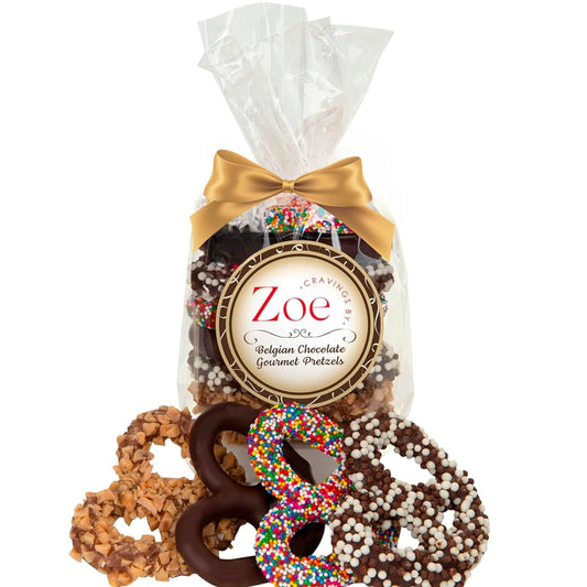 Cravings by Zoe Gourmet Belgian Chocolate Covered Pretzels 8 oz.