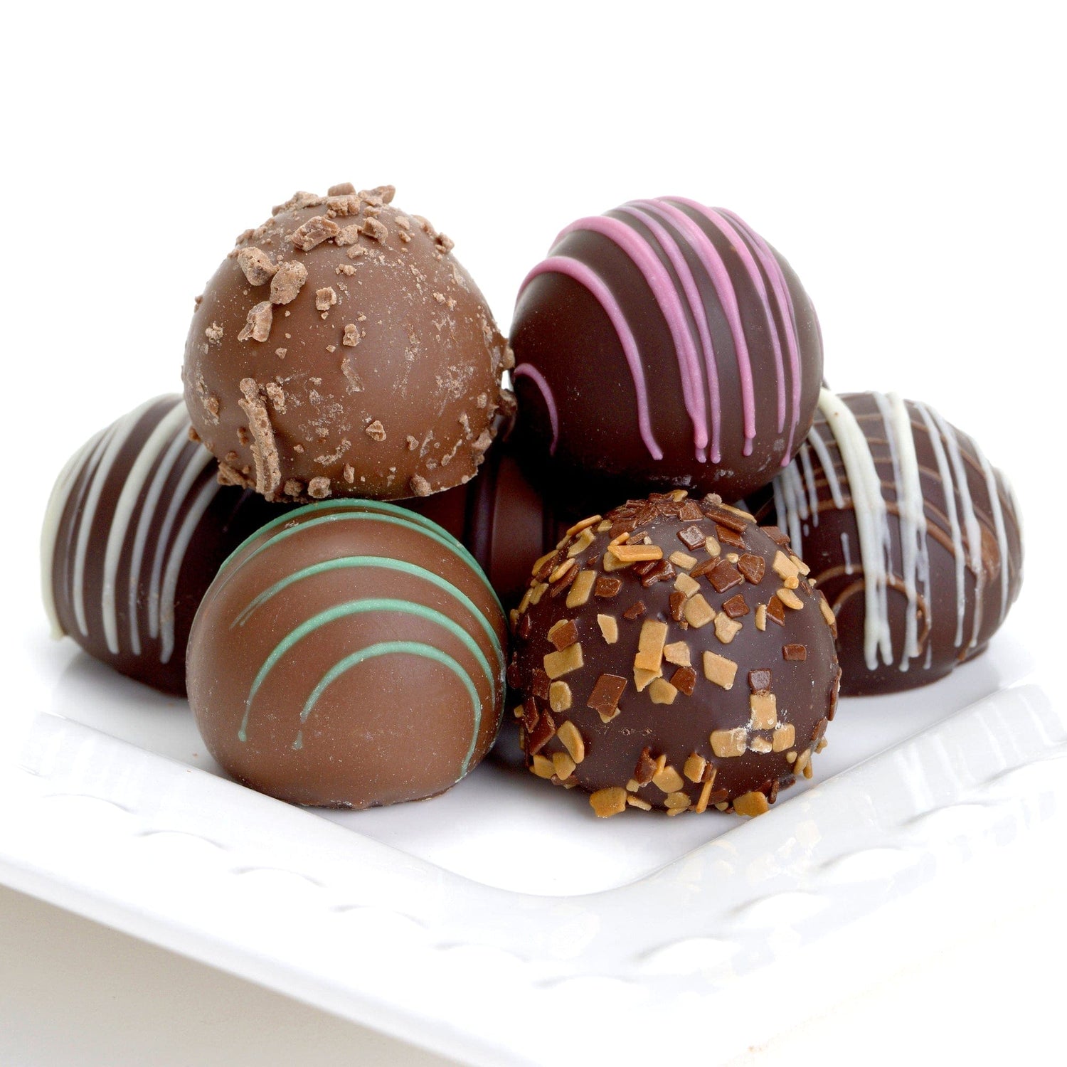 Chocolate Truffles Pink Gift Box - Cravings by Zoe - Gourmet Chocolate