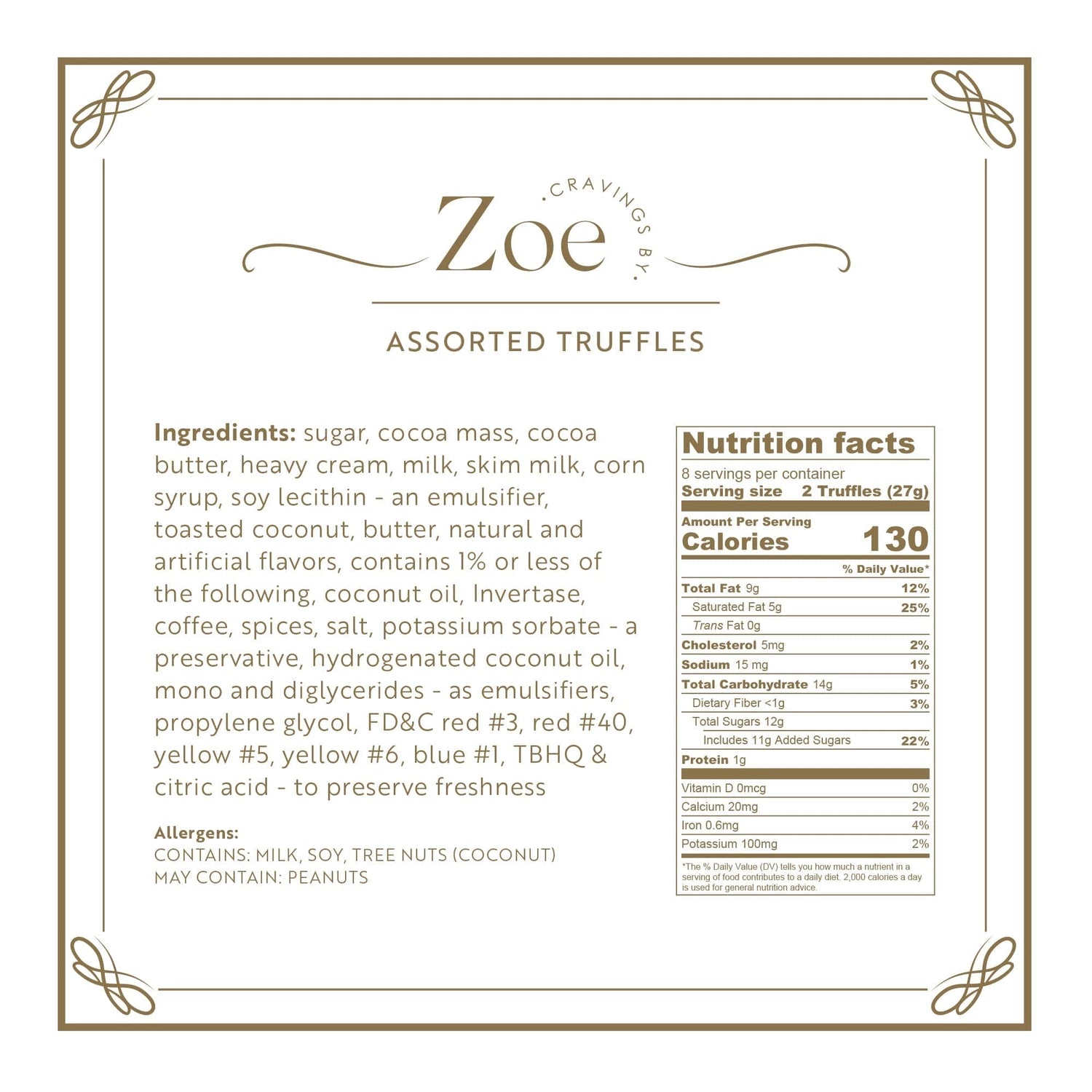 Chocolate Truffles Red Gift Box - Cravings by Zoe - Gourmet Chocolate