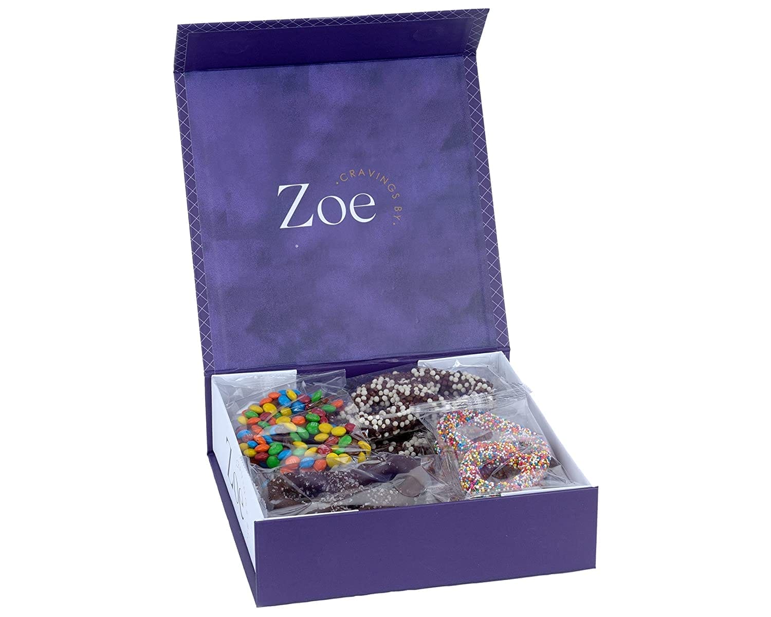Gourmet Belgian Chocolate Covered Pretzels with Gift Box - Cravings by Zoe - Gourmet Chocolate